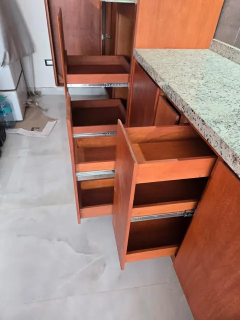 Casa en Boca del Río: cocina, clósets y plafón de madera — foto 7